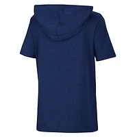 Youth Colosseum Heather Navy Notre Dame Fighting Irish Varsity Hooded T-Shirt