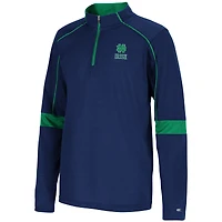 Veste zippée à quart de zip Notre Dame Fighting Irish Slugworth Navy Colosseum pour jeunes