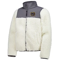 Vêtements pour jeunes, couleur anthracite, Notre Dame Fighting Irish, veste en sherpa Teddy, sherpa.