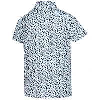 Youth Garb White Notre Dame Fighting Irish Tom Allover Print Performance Polo