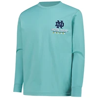 Youth  Light Green Notre Dame Fighting Irish Merry Christmas Tree Long Sleeve T-Shirt