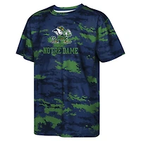 T-shirt sublimé pour jeunes de la marine, équipe Notre Dame Fighting Irish, le match d'entraînement