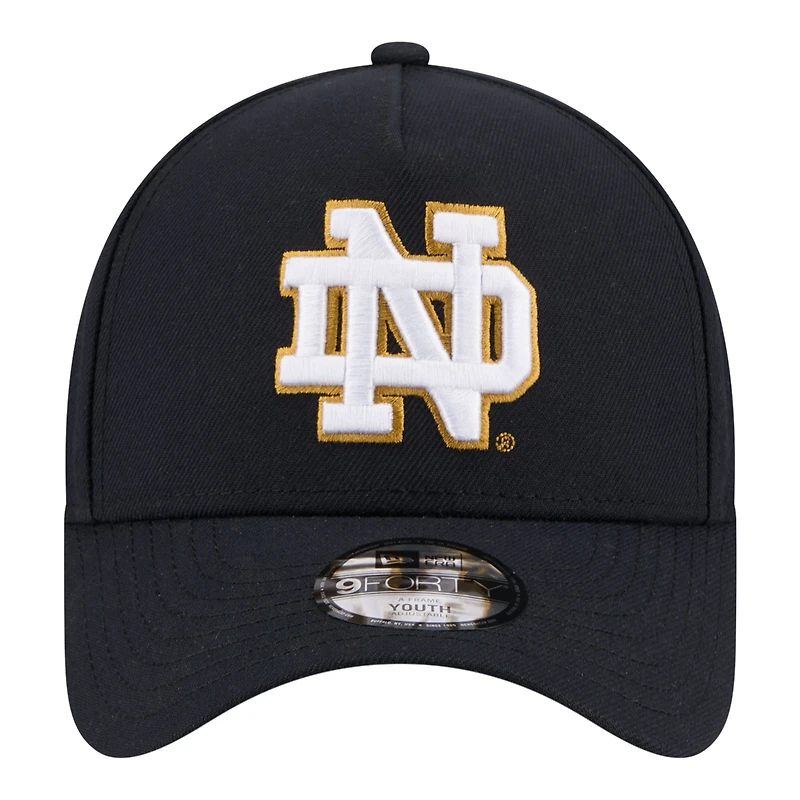 Youth New Era Navy Notre Dame Fighting Irish 9FORTY A-Frame Adjustable Hat