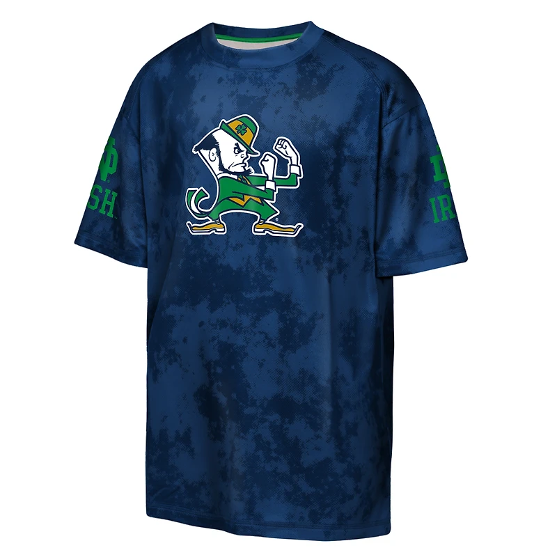 T-shirt sublimé Outerstuff bleu marine Notre Dame Fighting Irish pour jeunes, style hors-jeu