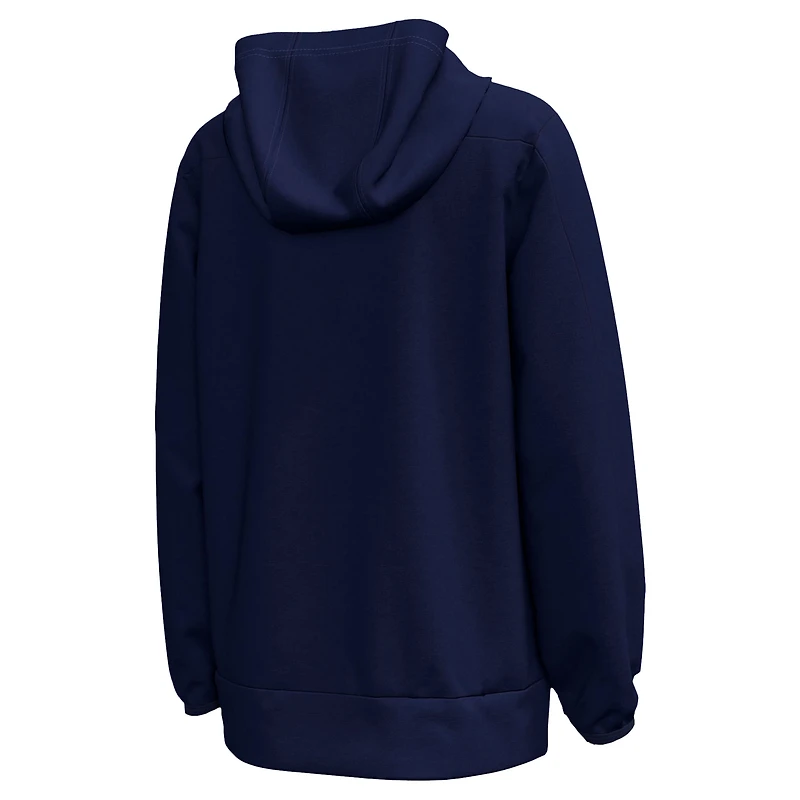 Youth Under Armour White Notre Dame Fighting Irish Golfing Leprechaun Fleece Performance Hoodie