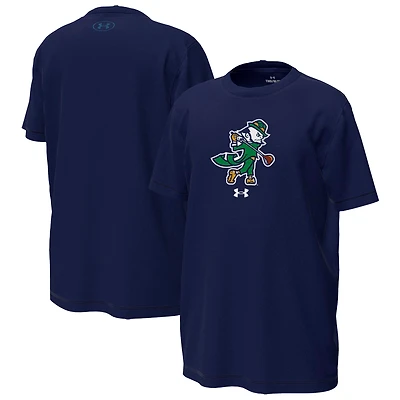 Youth Under Armour Kelly Green Notre Dame Fighting Irish Golfing Leprechaun Tech Stretch Performance T-Shirt