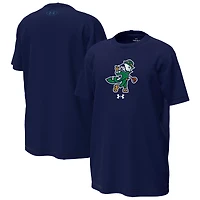 Youth Under Armour Kelly Green Notre Dame Fighting Irish Golfing Leprechaun Tech Stretch Performance T-Shirt