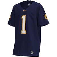 Maillot de football réplique Under Armour bleu marine des Fighting Irish Notre Dame pour jeunes