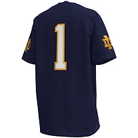 Maillot de football réplique Under Armour bleu marine des Fighting Irish Notre Dame pour jeunes