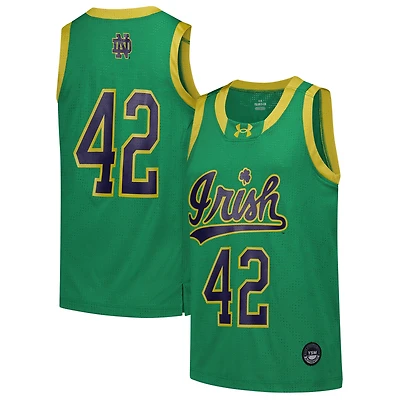 Youth Under Armour #42 Navy Notre Dame Fighting Irish Replica Basketball Jersey