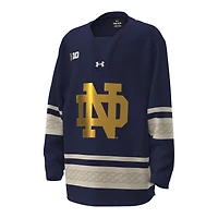 Youth Under Armour #42 Navy Notre Dame Fighting Irish Alternate Replica Hockey Jersey