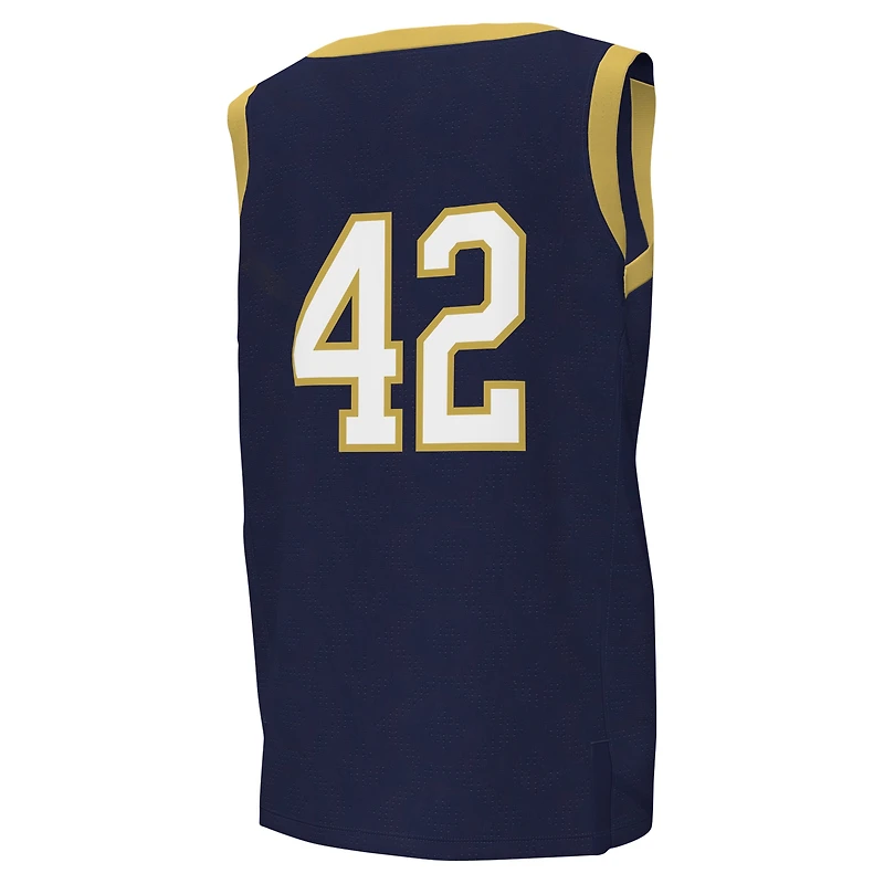 Maillot de basket-ball réplique irlandais Notre Dame Fighting Irish #42 Navy pour jeunes