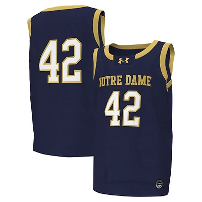 Maillot de basket-ball réplique irlandais Notre Dame Fighting Irish #42 Navy pour jeunes