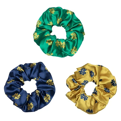 Ensemble de trois chouchous de luxe ZooZatz Notre Dame Fighting Irish