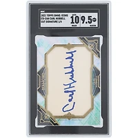 Carl Hubbell NY Giants Autographed 2021 Topps Diamond Icons Cut Signature #CS-CAH #1/4 SGC Authenticated 9.5/10 Card