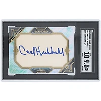 Carl Hubbell NY Giants Autographed 2021 Topps Diamond Icons Cut Signature #CS-CAH #1/4 SGC Authenticated 9.5/10 Card