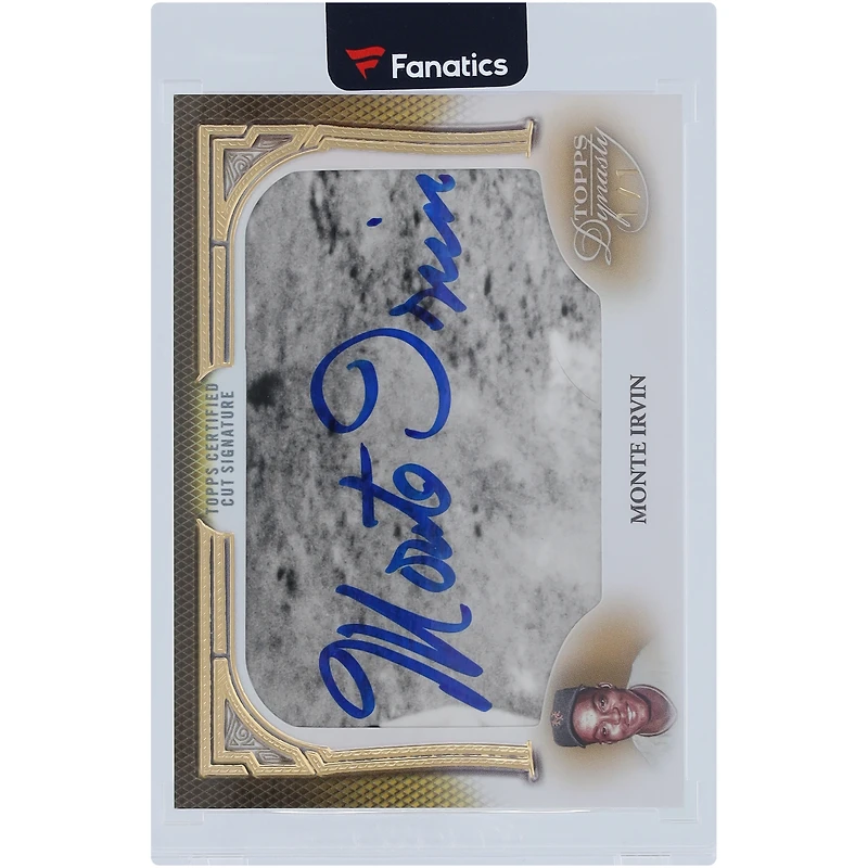 Monte Irvin NY Giants Autographed 2023 Topps Dynasty Cut Signature #CS-MI #1/1 Card