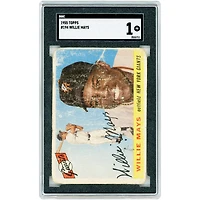 Carte authentifiée SGC n° 194 de Willie Mays, Giants de New York, 1955 Topps