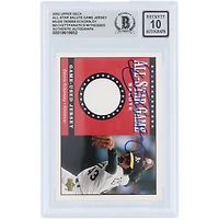 Carte autographiée par Dennis Eckersley (Oakland Athletics) de la série Upper Deck All-Star Game Salute GU Relic 2002, numéro SJ-DE, authentifiée par Beckett Fanatics Witnessed (n° 10).