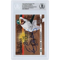 Carte authentifiée par Dennis Eckersley (Oakland Athletics) – Collection Legends of Summer 2003, signée par Donruss Signature (n° LS-11/250), authentifiée par Beckett Fanatics Witnessed