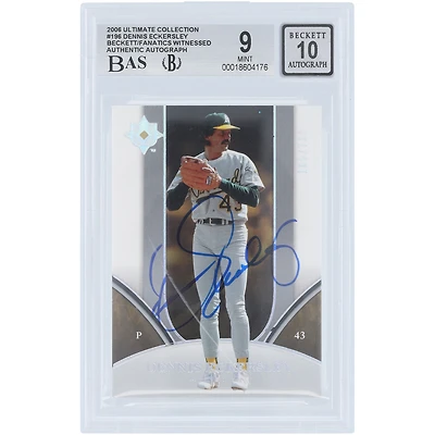 Dennis Eckersley Oakland Athletics Autographed 2006 Upper Deck Holo #196 #/799 Beckett Fanatics Witnessed Authenticated 9/10 Card