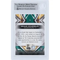 Dennis Eckersley Oakland Athletics Autographed 2017 Topps Fire Orange Variation #70 #/299 Beckett Fanatics Witnessed Authenticated Card