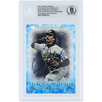 Dennis Eckersley Oakland Athletics Autographed 2017 Topps Update Heroes of Autumn Blue #HA-15 #/500 Beckett Fanatics Witnessed Authenticated Card