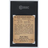 Johnny Babich Athletics 1941 Play Ball #40 SGC Authenticated 1 Card