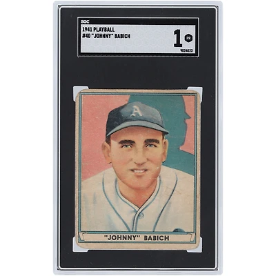 Johnny Babich Athletics 1941 Play Ball #40 SGC Authenticated 1 Card
