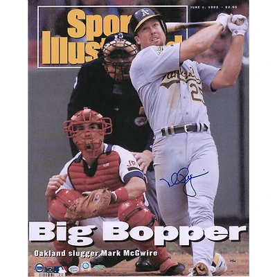 Mark McGwire Oakland Athletics Autographed 16" x 20" Big Bopper Sports Illustrated Cover Photograph - Limited Edition of 50