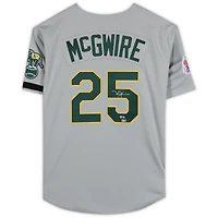 Mark McGwire Oakland Athletics Autographed Grey 1989 World Series Mitchell & Ness Authentic Jersey