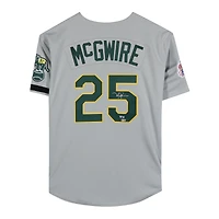 Mark McGwire Oakland Athletics Autographed Grey 1989 World Series Mitchell & Ness Authentic Jersey