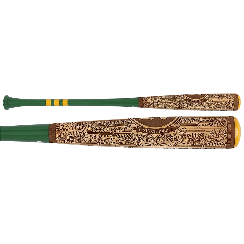 Mark McGwire Oakland Athletics Autographed Pillbox Bat Company Mural Series Bat with "1987 AL ROY" Inscription