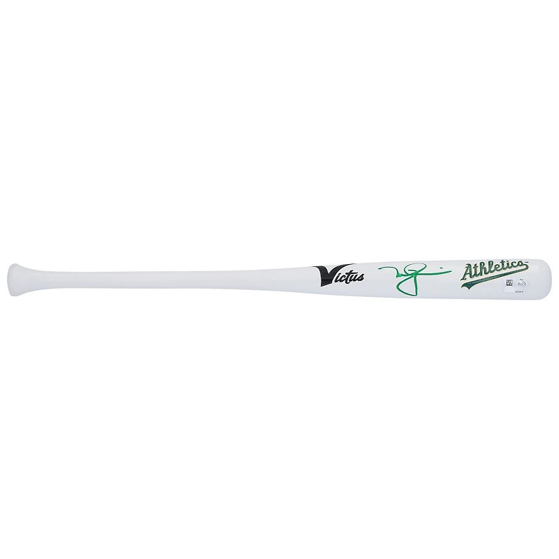 Mark McGwire Oakland Athletics Autographed Victus Team ID Mini Bat