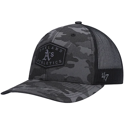 Casquette snapback Convoy Trucker à motif camouflage ton sur ton Oakland Athletics '47 pour homme