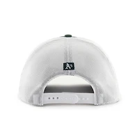 Men's '47 Green/White Oakland Athletics Burgess Trucker Snapback Hat