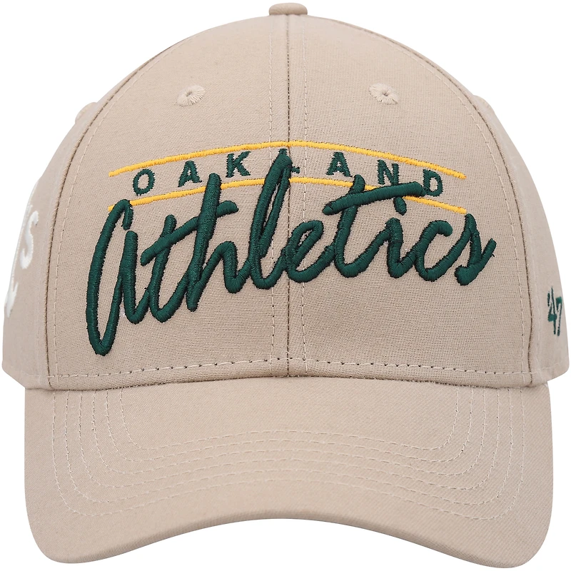 Men's '47 Khaki Oakland Athletics Atwood MVP Adjustable Hat