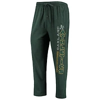Ensemble de nuit pour homme Concepts Sport Green/Gold Oakland Athletics Meter Top et pantalon