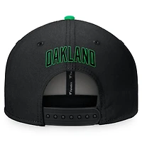 Men's Fanatics Black/Kelly Green Oakland Athletics Lucky Snapback Hat