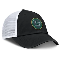 Casquette ajustable Averies des Oakland Athletics Fanatics pour homme, noire et blanche