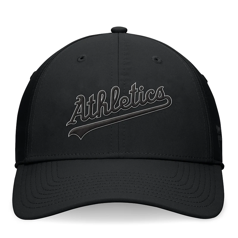 Men's Fanatics Black Oakland Athletics Night Game Flex Hat