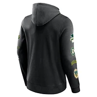 Sweat à capuche noir Fanatics Oakland Athletics Wild Winner pour homme