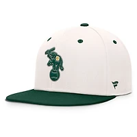 Men's Fanatics Cream/Green Oakland Athletics Cooperstown Collection Unit Fitted Hat