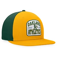 Men's Fanatics Gold/Green Oakland Athletics Cycle Snapback Hat