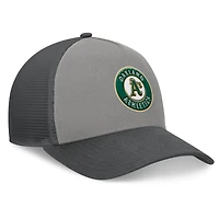 Casquette ajustable A-Frame Trucker gris/graphite pour homme des Oakland Athletics