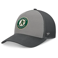 Casquette ajustable A-Frame Trucker gris/graphite pour homme des Oakland Athletics