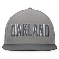 Casquette ajustée Fanatics pour homme, gris, Oakland Athletics Dugout