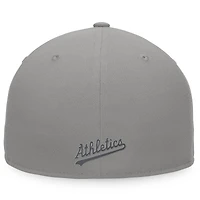 Casquette ajustée Fanatics pour homme, gris, Oakland Athletics Dugout