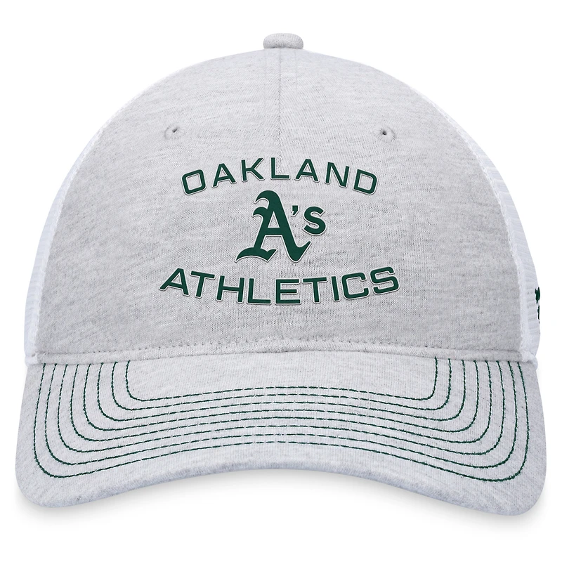 Men's Fanatics Gray Oakland Athletics Trucker Adjustable Hat