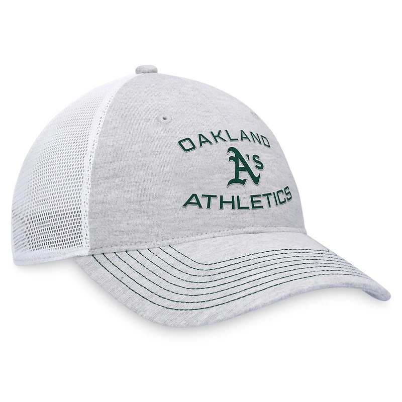 Men's Fanatics Gray Oakland Athletics Trucker Adjustable Hat